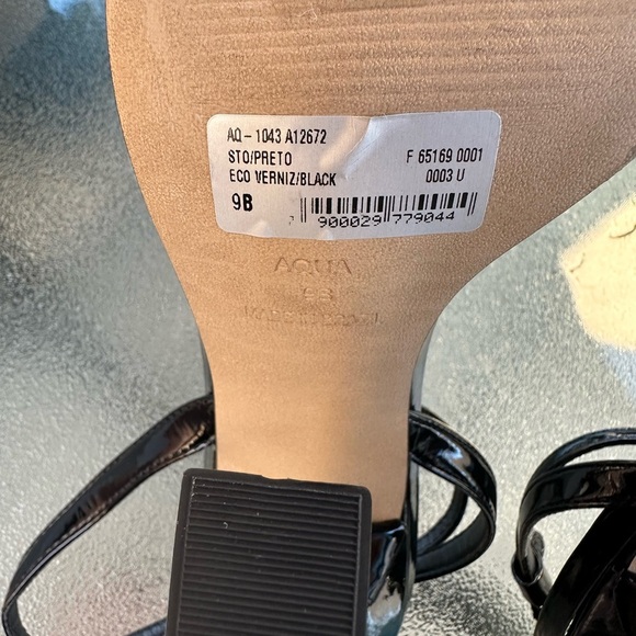 Aqua Women's Strappy High Heel
Round Toe Ankle Strap, Black, 9B NWOB - Picture 8 of 14